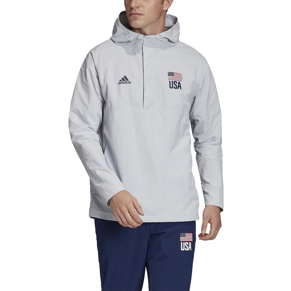 NWT Adidas USA Olympic Anorak Jacket Small (S) USAV FK1043 - Picture 6 of 11
